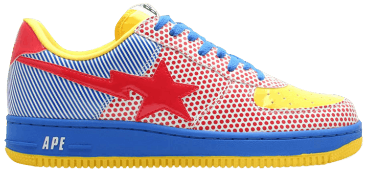 Bapesta FS 001 Low Dots  Stripes