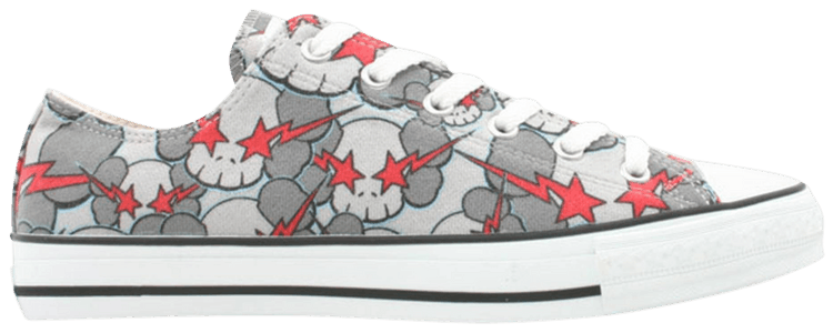 Bapesta FS 010 Canvas Low Red Grey