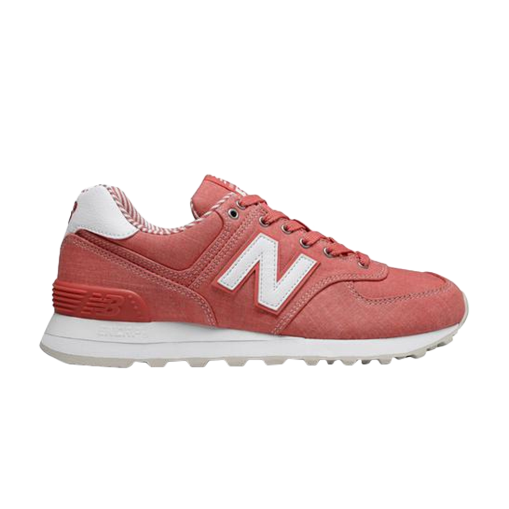 Pre-owned New Balance Wmns 574 'spiced Coral' In Pink