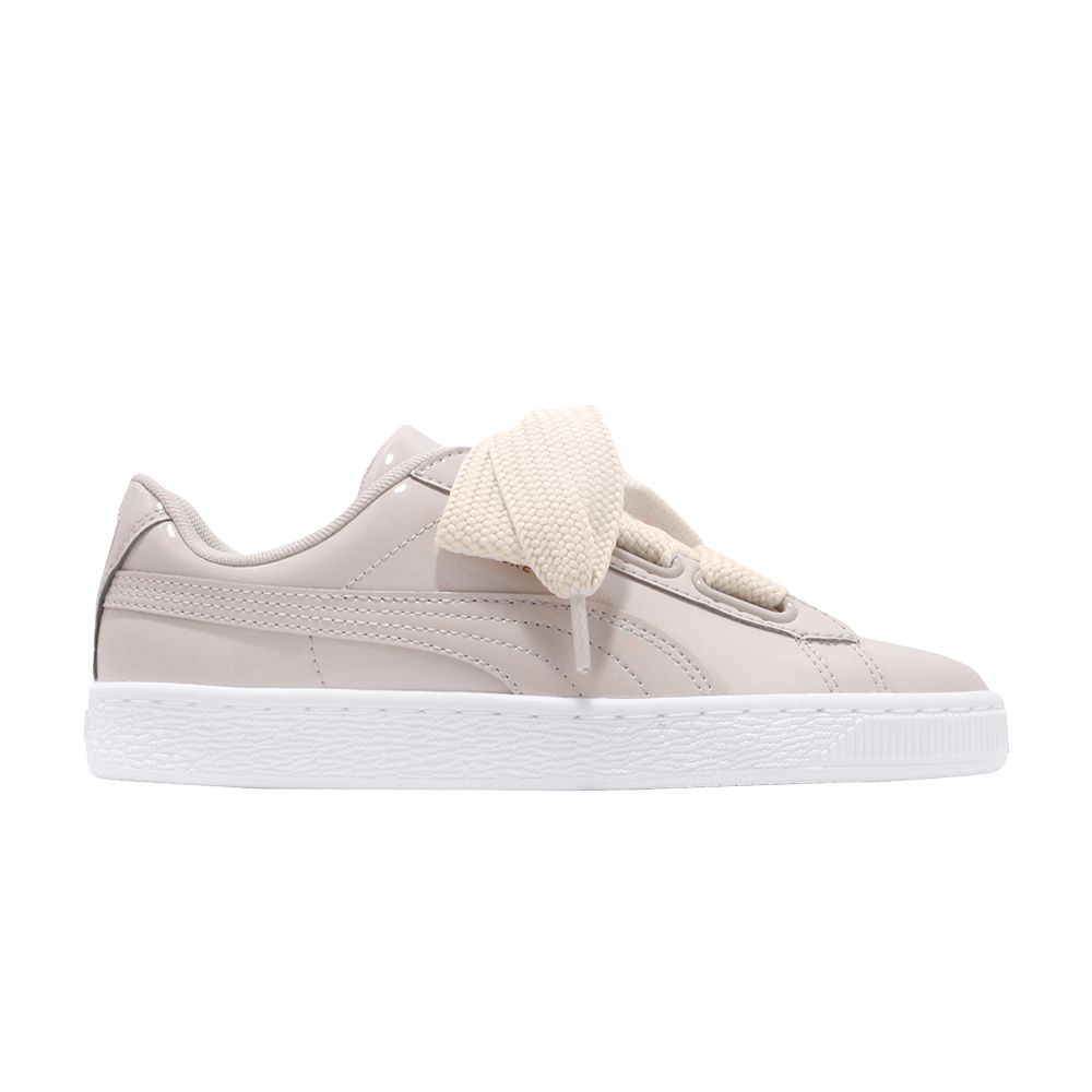Puma Wmns Basket Heart Patent 'Silver Grey' | Tan | Women's Size 8.5