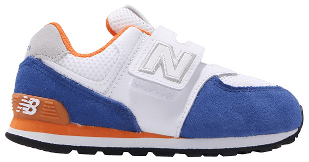 New Balance 574 Infant Wide Blue White Orange