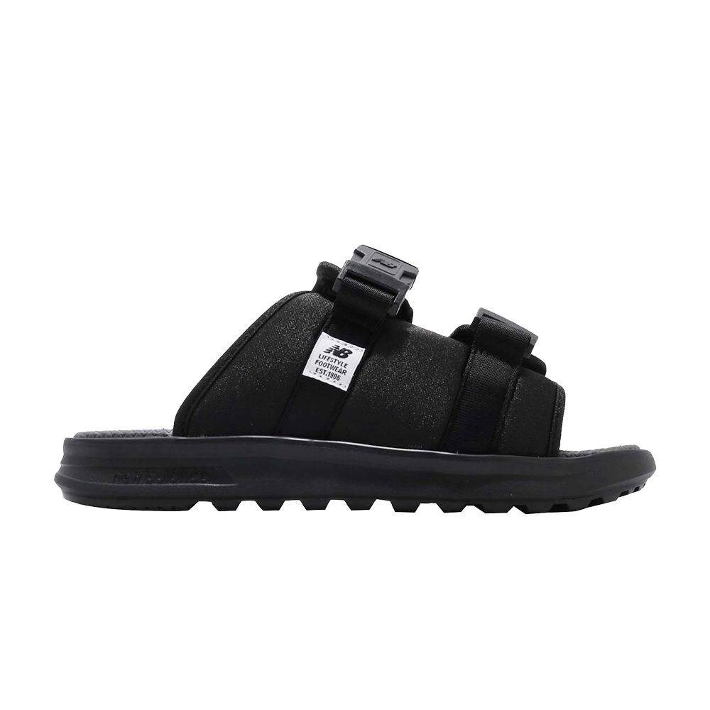 Pre-owned New Balance 330 Slides 'black Grey'