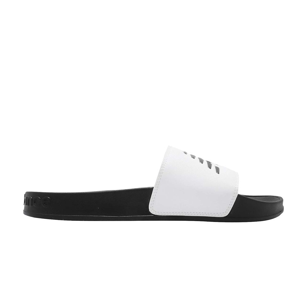 Pre-owned New Balance 200 Slides 'white Black' | Men's Size 8