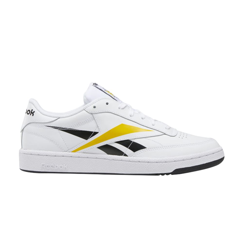 Reebok Club C Vector 'Black Toxic Yellow' | White | Men's Size 9