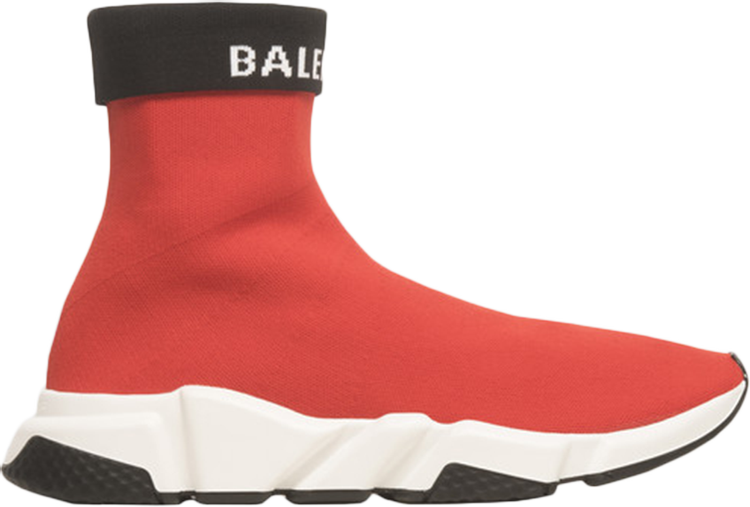 Buy Balenciaga Speed Trainer Cuffed 'Red Black' - 530363 W1GV0