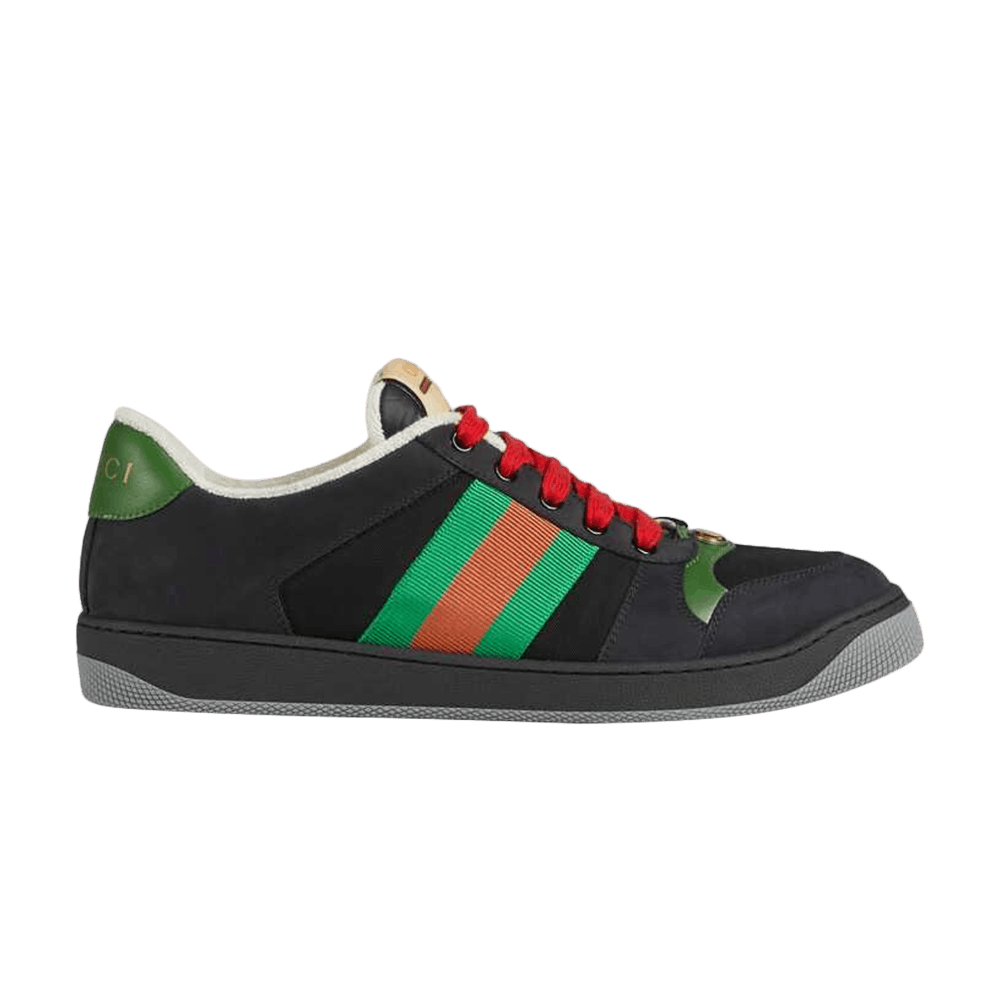 Gucci Screener Suede 'Black Green' | GOAT