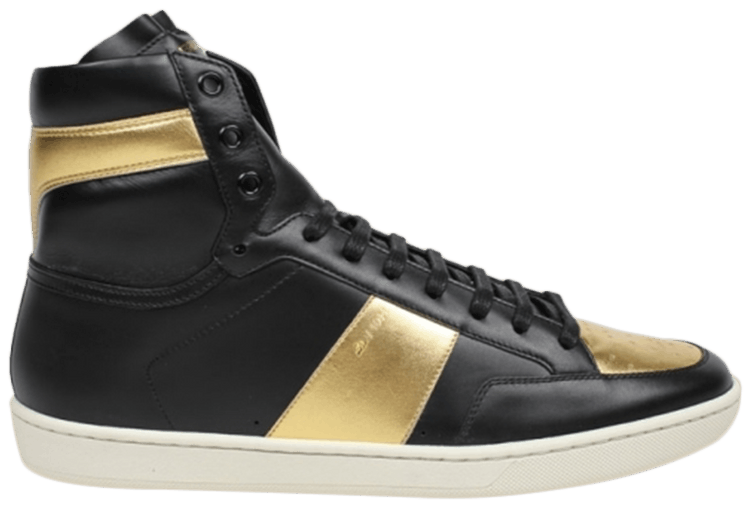 【SAINT LUXURE】 DITE BLACK Buy Saint Laurent SL-10 High 'Black Gold' - 345416 AQ900