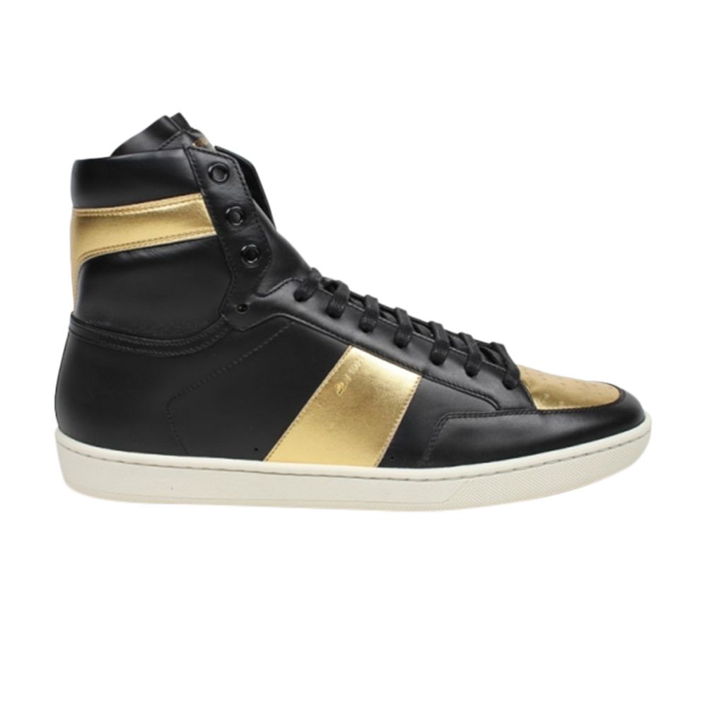 Pre-owned Saint Laurent Sl-10 High 'black Gold' | Men's Size 43