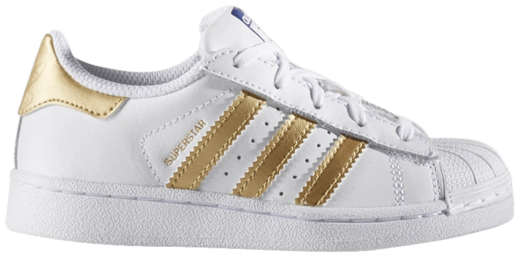 Adidas Superstar C White Gold Metallic