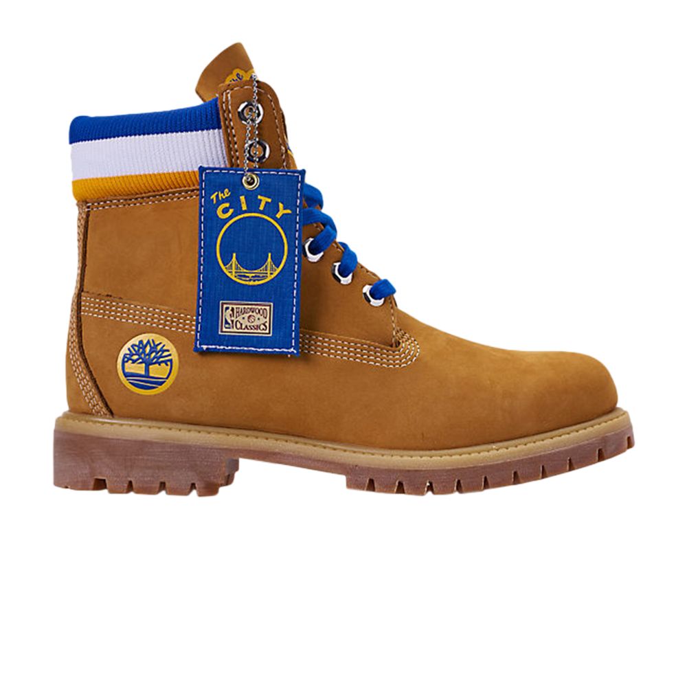 Timberland NBA x Mitchell and Ness x 6 Inch Classic Premium Boot 'Golden State Warriors' | Brown | Men's Size 9