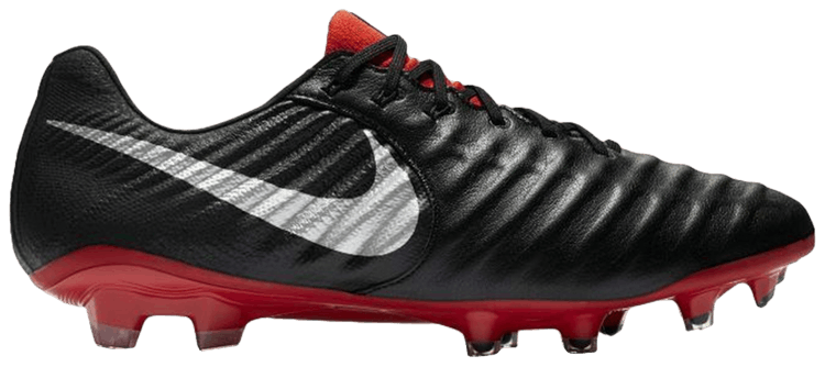 Nike Tiempo Legend 7 Elite FG Black Metallic Silver