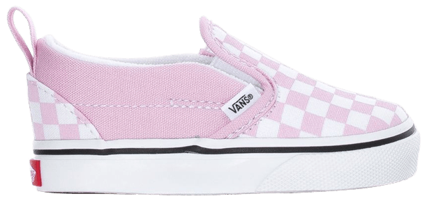 Vans Slip On V Toddler Lilac Checkerboard