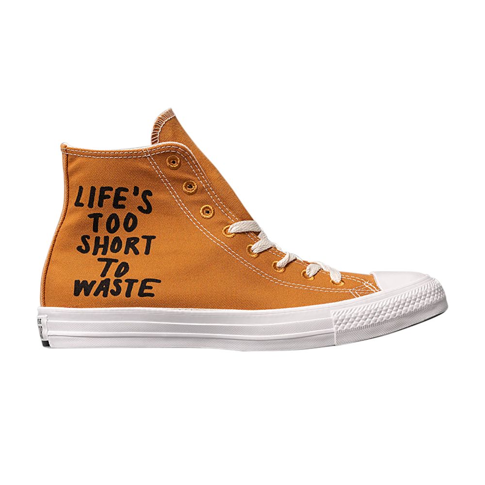 Converse Chuck Taylor All Star Hi Renew 'Life's Too Short To Waste' | Brown | Men's Size 4