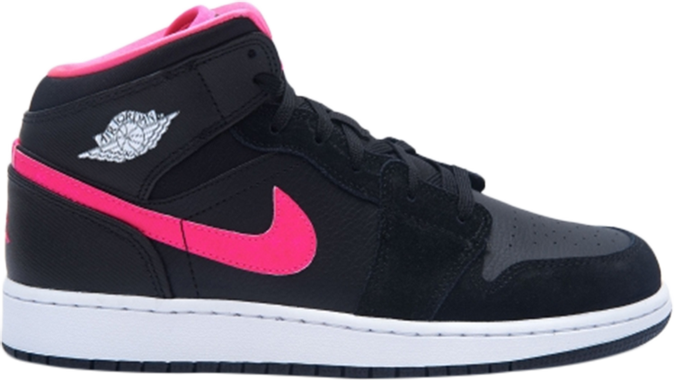 Nike Air Jordan 1 Mid GS Hyper Pink 555112-611 Sneakers Youth Size 7 Womens  8.5
