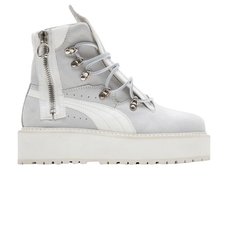 White fenty boots discount