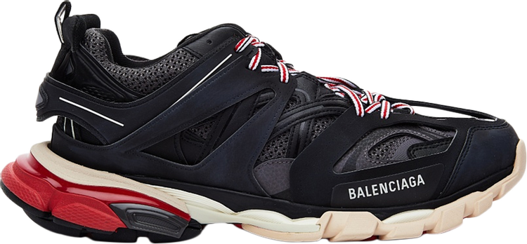 Pre-owned Balenciaga Track Trainers Black Bordeaux In Black/red