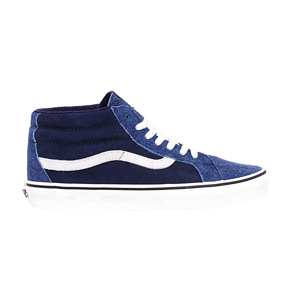 Pre-owned Vans Sk8-mid Reissue 'hairy Suede Mix - Dress Blues'