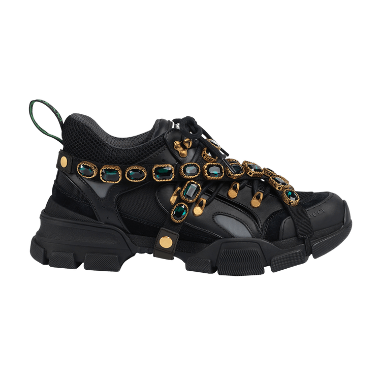Black gucci sneakers on sale
