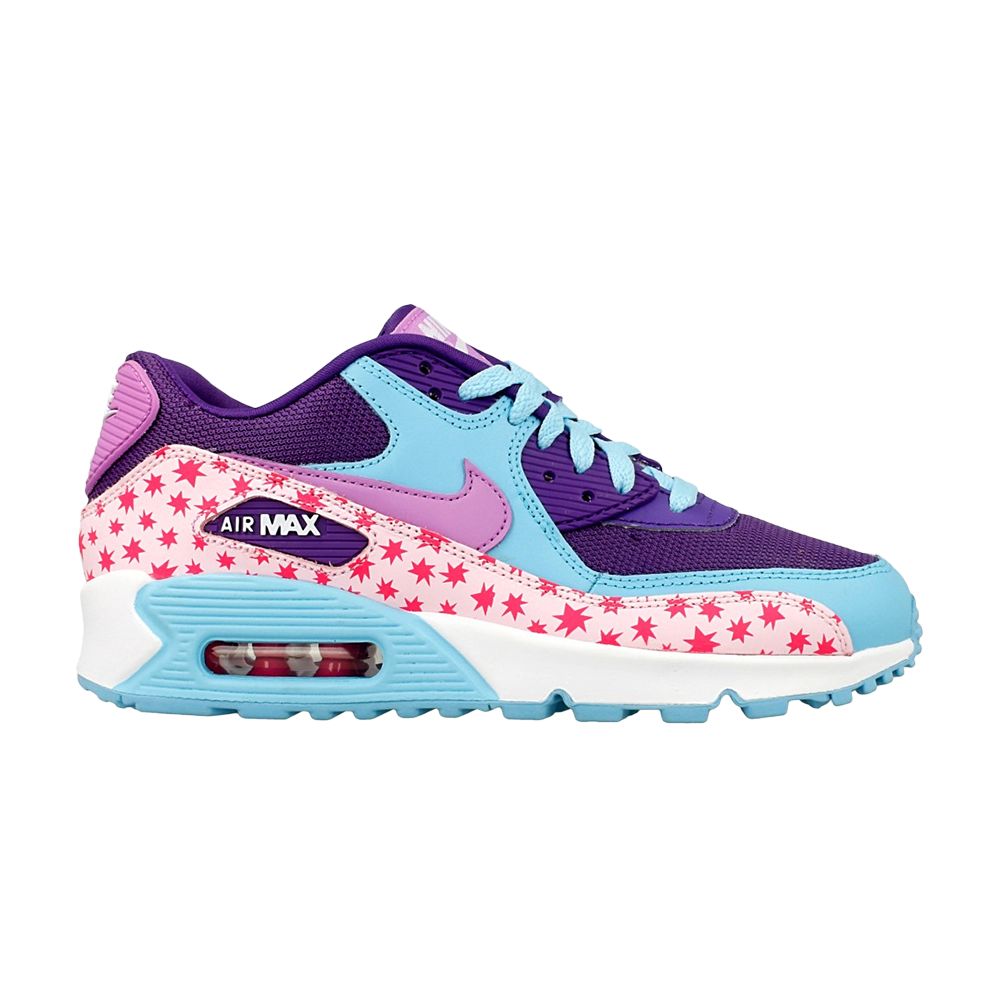 Nike Air Max 90 Premium GS 'Stars' | Pink | Kid's Size 3.5 - 724875-600