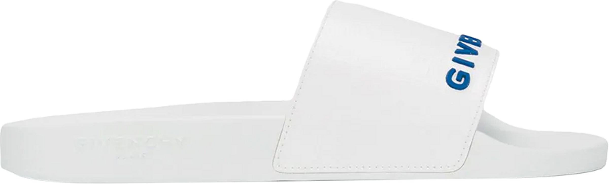 Buy Givenchy Logo Slide 'White Blue' - BH3001H0AD 114 - White | GOAT NL