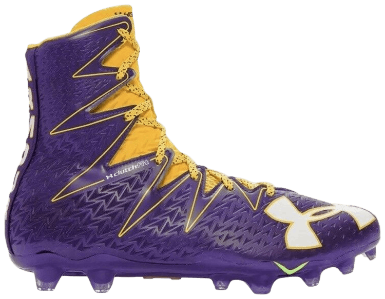 Under armour hot sale purple cleats