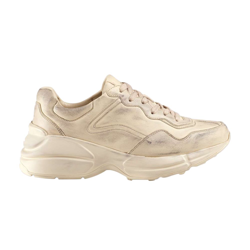 Pre-owned Gucci Wmns Rhyton 'distressed Ivory' | Cream | Women's Size 35.5