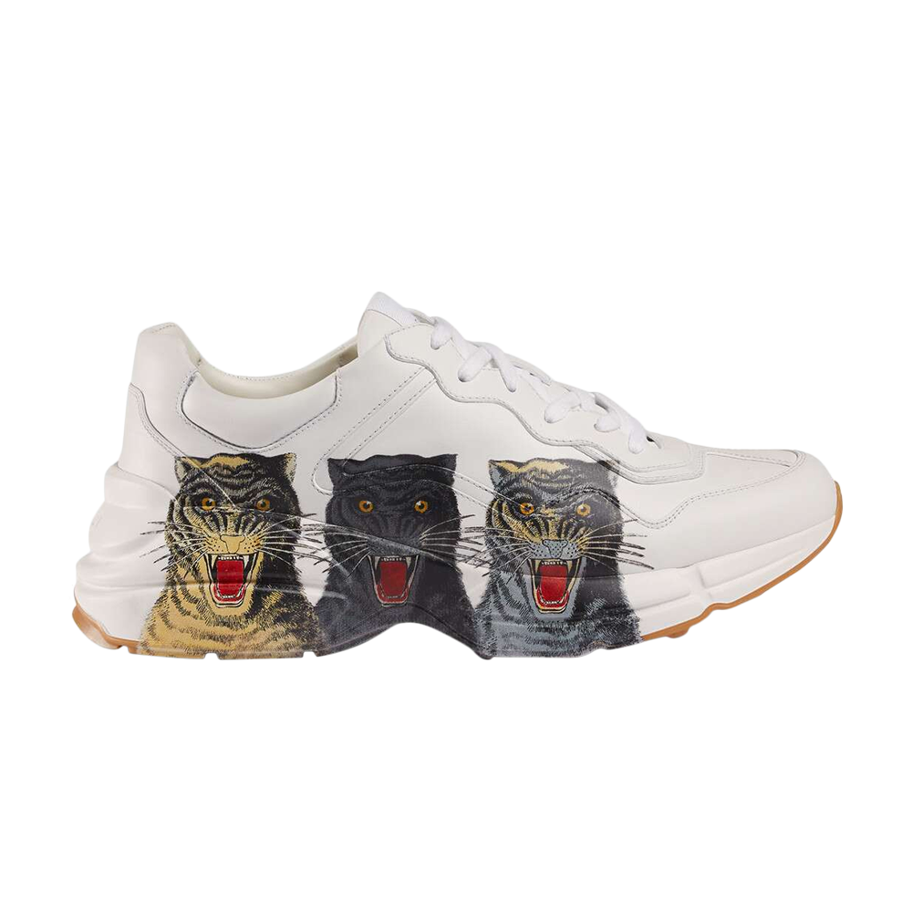 Pre-owned Gucci Rhyton 'tigers' In White