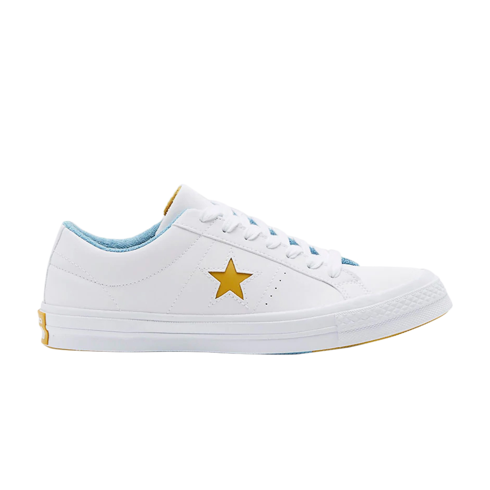 Pre-owned Converse One Star Ox 'white Mineral Yellow'