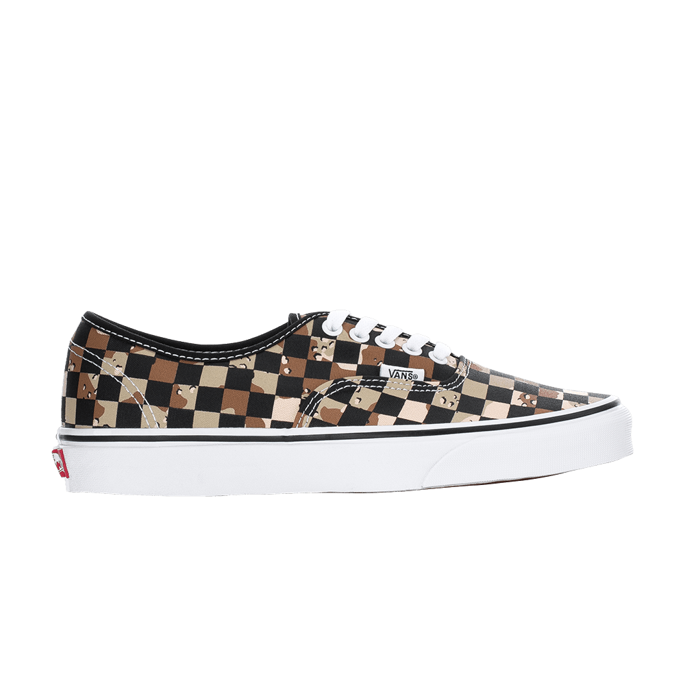 camo checkered vans