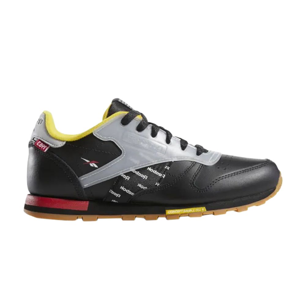 Pre-owned Reebok Classic Leather Altered Gs 'black Grey' | Kid's Size 4