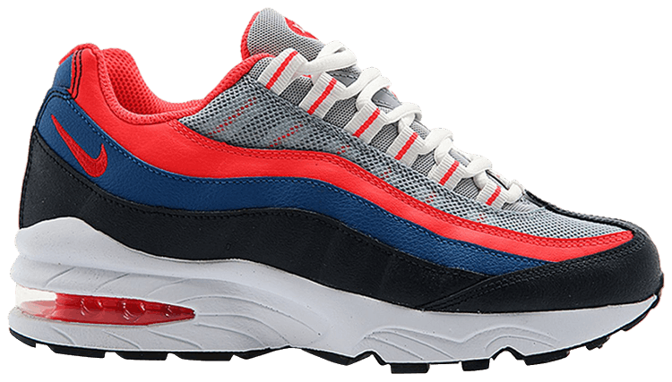 Nike Air Max 95 GS Grey Crimson Blue