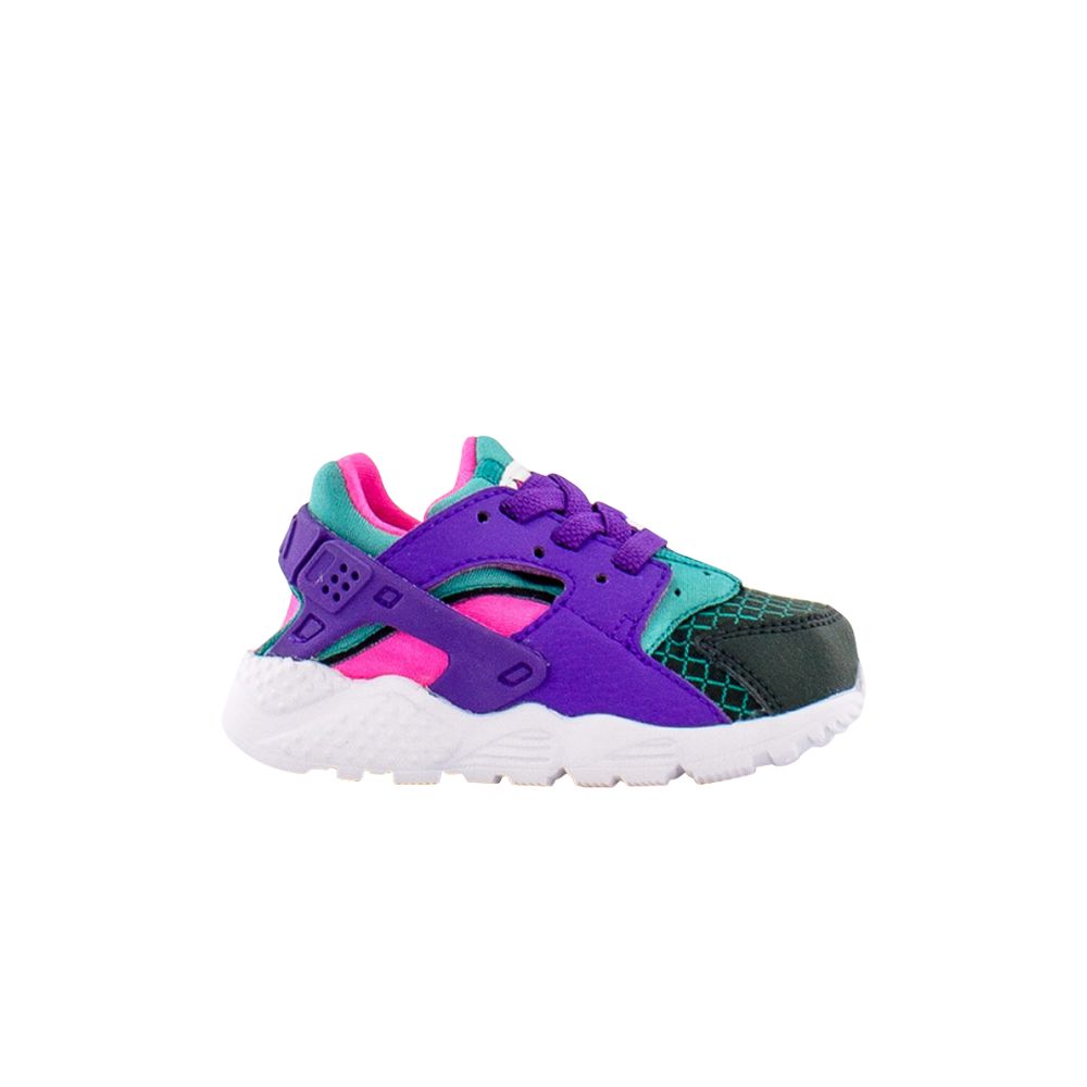 Nike Huarache Run Now TD 'Outdoor Green Hyper Grape' | Purple | Infant Size 10 - BQ7098-300