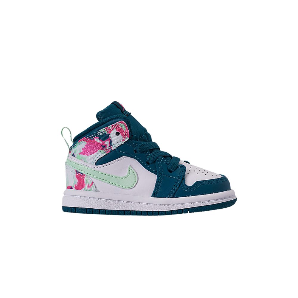 Pre-owned Air Jordan 1 Mid Td 'green Abyss Frosted Spruce' | Infant Size 7