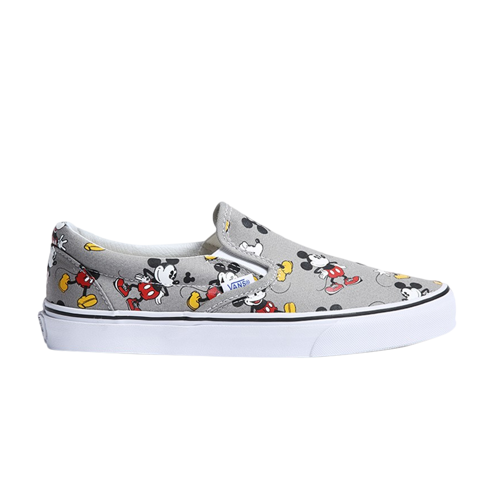 Pre-owned Vans Disney X Classic Slip-on 'mickey Mouse' In Grey