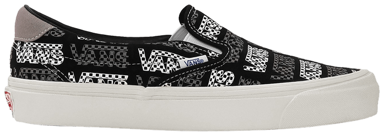 Buy Vans Slip-On 59 LX 'Black Logo Checkerboard' - VN0A4BVDVZ9 | GOAT