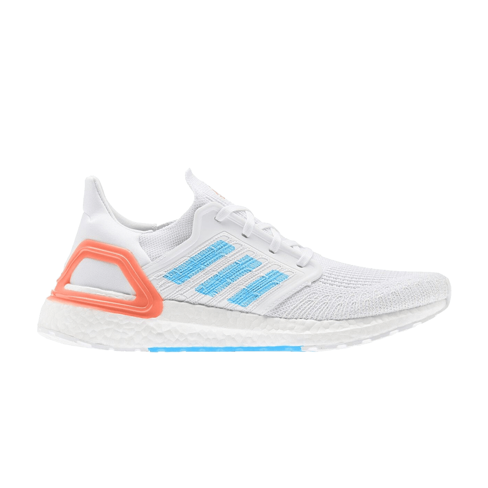 Primeblue Ultra Boost 20 White And Orange Adidas Ultraboost 20