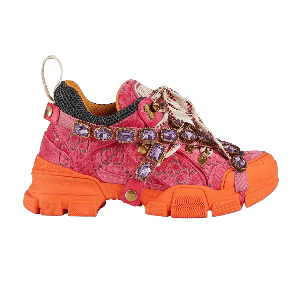 Gucci Wmns Flashtrek Crystals 'Pink' | GOAT