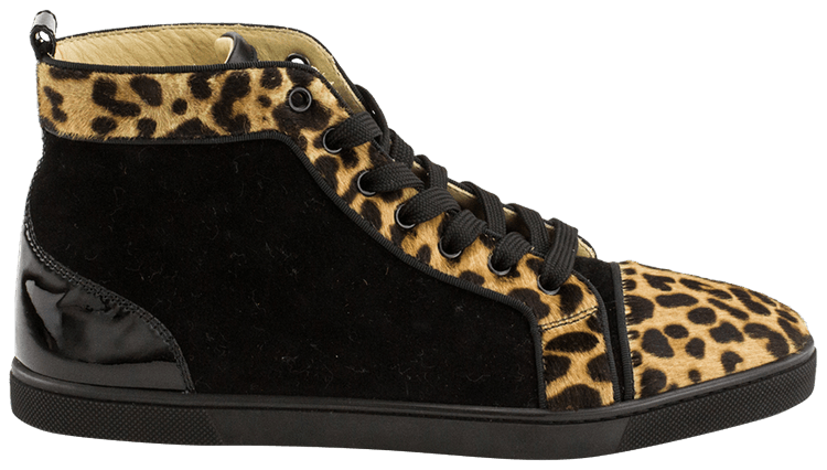 Buy Christian Louboutin Wmns Louis Flat Pony Hair Leopard 282800 GOAT