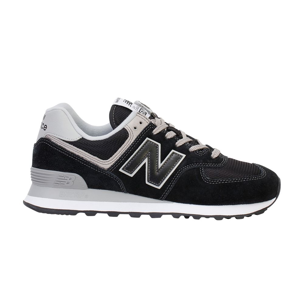New Balance 574 Wide 'Classic Black' | Men's Size 12 - ML574EGKW