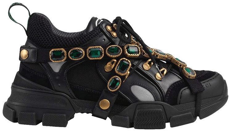 Buy Gucci Wmns Flashtrek Crystals Black 537153 GGZ50 1078