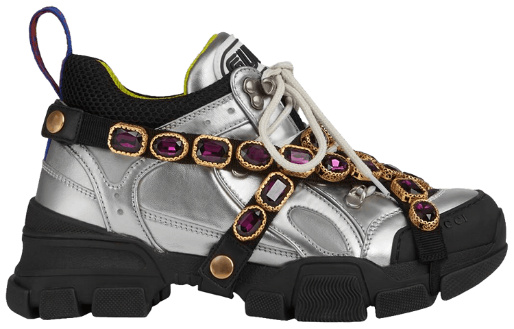 Buy Gucci Wmns Flashtrek Crystals Silver 537133 DORA0 8188