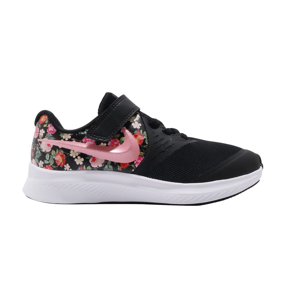 Pre-owned Nike Star Runner 2 Vintage Floral Psv 'pale Ivory' | Black | Kid's Size 12
