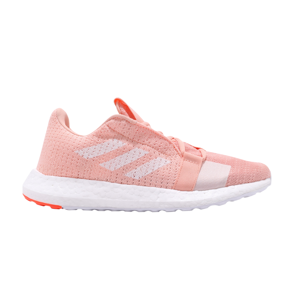 Pre-owned Adidas Originals Wmns Senseboost Go 'glow Pink' In White
