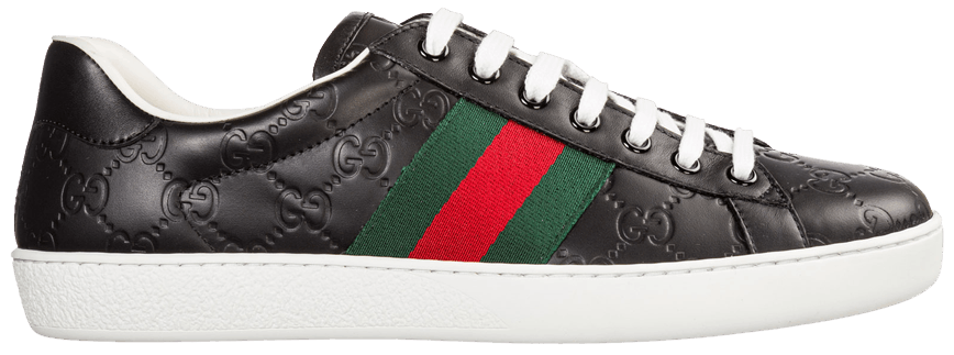 Buy Gucci Ace 'Black Logo' 386750 CWCG0 1070 GOAT