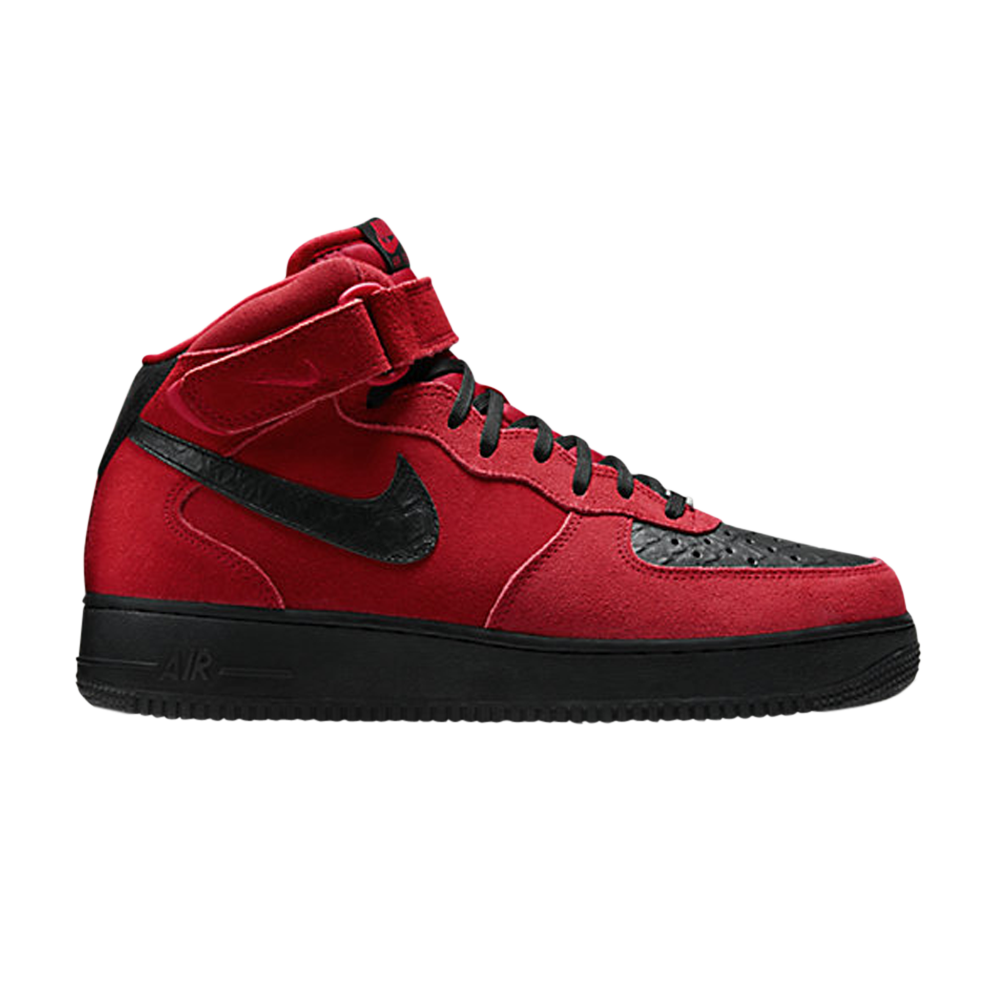 red and black air force 1 mid