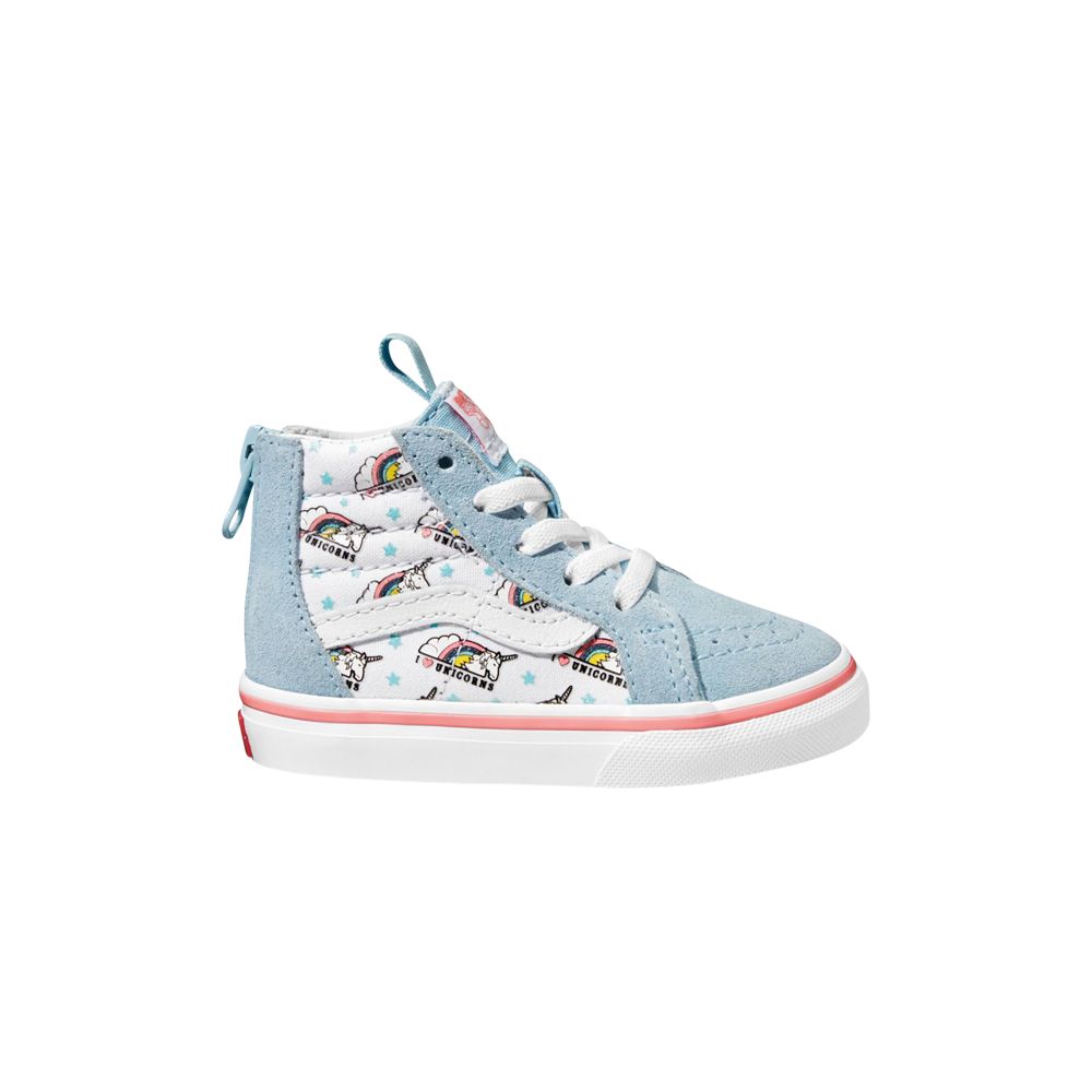 Pre-owned Vans Sk8-hi Zip Toddler 'unicorn' | Black | Infant Size 10