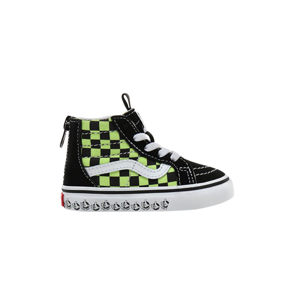 Pre-owned Vans Bmx Sk8-hi Zip Toddler 'black Sharp Green' | Infant Size 4