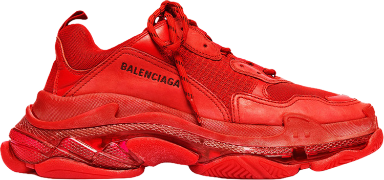 Balenciaga Triple S Sneaker 'Clear Sole - Red' 2019