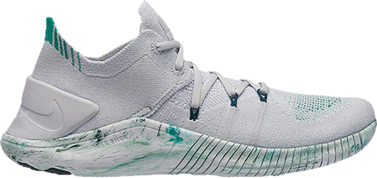 Wmns Free TR Flyknit 3 AMP 'Platinum Clear Emerald'