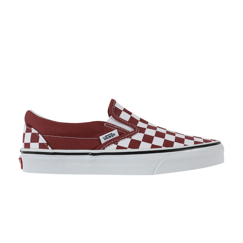 Vans Slip-On 'Checkerboard Apple Butter' | Red | Men's Size 8 - VN0A38F7QCJ